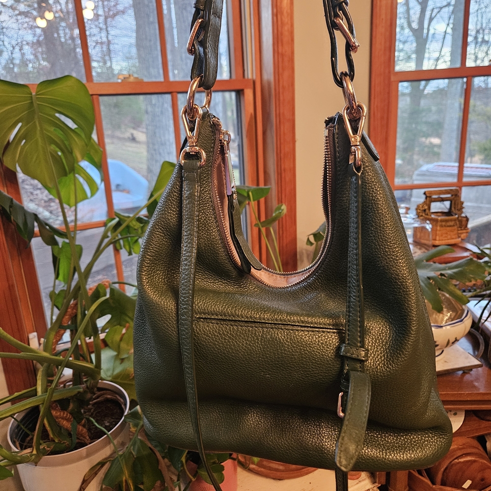 Michael Kors Dark Green Hobo Bag - Picture 2 of 4